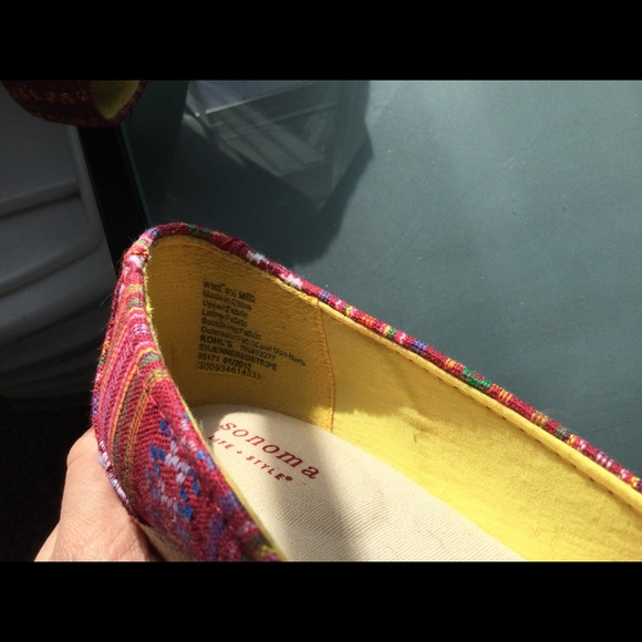 Sonoma women's high heel wedge boho 8.5 - Picture 5 of 10